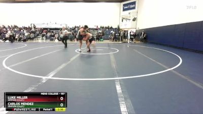 197 lbs Cons. Round 3 - Carlos Mendez, Simpson (Calif.) vs Luke Miller, Simpson (Calif.)