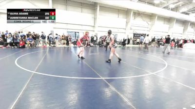 140 lbs Cons. Round 5 - Olivia Adams, Spanish Fork vs Aubreyanna Maclee, Uintah