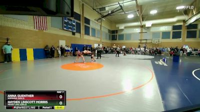 120lbs Cons. Round 4 - Hayden Linscott Morris, Moses Lake (Girls) vs Anna Guenther, Napavine (Girls)