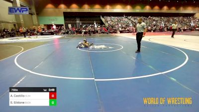 75 lbs Round Of 16 - Adrian Castillo, Clovis vs Shane Gildone, Buckaroo Wrestling