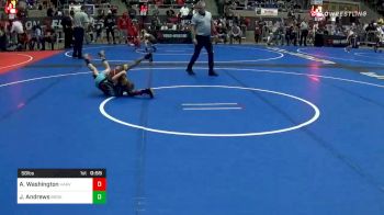 58 lbs Consolation - Adonis Washington, Harvey Twisters vs Jeremiah Andrews, Broken Arrow Wrestling