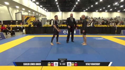 Vitaly Kraversky vs Carlos Lemos Junior 2025 World IBJJF Jiu-Jitsu No-Gi Championship