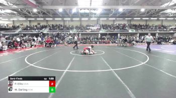 120 lbs Semifinal - Peyton Ellis, Coventry vs Miles Darling, Essex Tech/Masco Co-Op