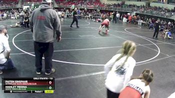 113 lbs Semifinal - Paiten Einspahr, Sutherland Youth Wrestling Club vs Hadiley Medina, Gering Wrestling Club