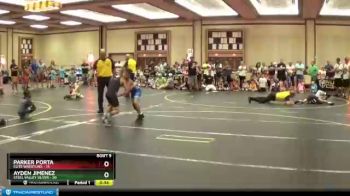 82 lbs Round 3 (6 Team) - Ayden Jimenez, Steel Valley Silver vs Parker Porta, Elite Wrestling