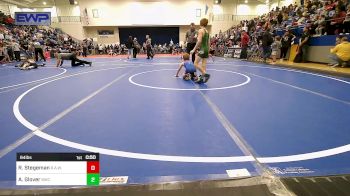 64 lbs Semifinal - Ross Stegeman, R.A.W. vs Abel Glover, Brushy Wrestling Club