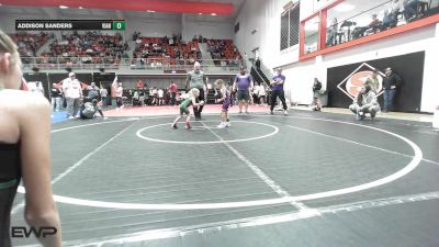 40-46 lbs Rr Rnd 2 - Ezlynn Bentley, Brushy Wrestling Club vs Addison Sanders, Vian Wrestling Club