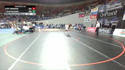 2A/1A Boys 113 Cons. Round 3 - Alan Salazar, Kennedy Boys vs Cody Weseman, Grant Union / Prairie City Boys