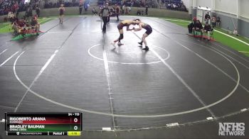 113 lbs Quarterfinal - Rigoberto Arana, Eldorado vs Bradley Bauman, Spring Creek