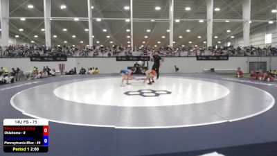 75 lbs Melissavette Alba, Oklahoma vs Kynlee Boozer, Pennsylvania Blue