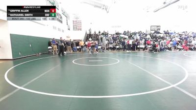 150 lbs Quarterfinal - Griffin Allen, Masuk vs Nathaniel Smith, Brookfield/Shepaug