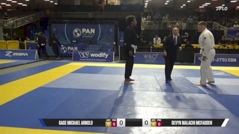Devyn Malachi McFadden vs Gage Michael Arnold 2026 Pan Jiu Jitsu IBJJF Championship