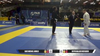 Devyn Malachi McFadden vs Gage Michael Arnold 2026 Pan Jiu Jitsu IBJJF Championship