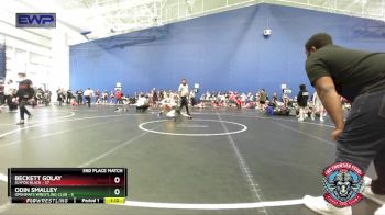 72 lbs Placement (4 Team) - Beckett Golay, Slyfox Black vs Odin Smalley, OpenMats Wrestling Club