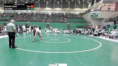 175 lbs Semis & 3rd Wb (16 Team) - Michael Heath, Brookwood vs Jax Pope, Buford HS