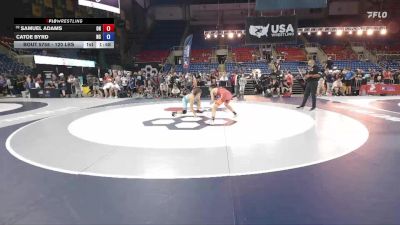 120 lbs Cons. Rd Of 128 - Samuel Adams, OH vs Catoe Byrd, NC
