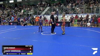 92 lbs Champ. Round 2 - Hayes Ingram, CO vs Carson Underwood, IN
