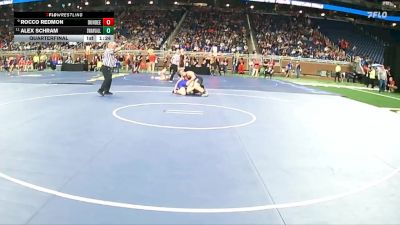 D3-190 lbs Quarterfinal - Rocco Redmon, Dundee vs Alex Schram, Saginaw Swan Valley