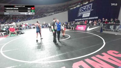 6A Boys 150 lbs Quarterfinal - Giovanni Silva, Westview Boys vs Deacon Odom, North Salem Boys