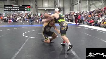 190 lbs Champ. Round 1 - Jeremiah Melugin, Independence vs Israel Zimmerman, Hays Wrestling Club