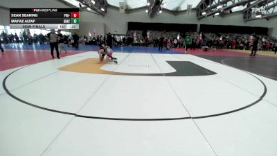 147-H2 lbs Semifinal - Sean Searing, Pro-ex Wrestling Club vs Mafaz Altaf, UNATTACHED UNATTACHED