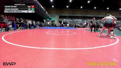 285 lbs Quarterfinal - Daltin Taylor, Culver Mat Club vs Grant Bahnsen, VICI Wrestling