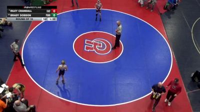 96 lbs Round Of 16 - Riley Crandall, Faith Christian Academy vs Brady Dobson, Punxsutawney