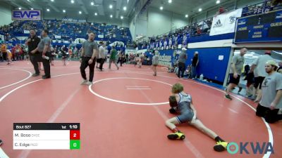 58 lbs Semifinal - Micael Boso, Choctaw Ironman Youth Wrestling vs Cooper Edge, Piedmont