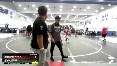 126 lbs Cons. Round 4 - Gavin Cortez, Pacifica High vs Ashton Richards, Team SoCal WC