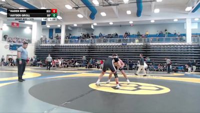 175 lbs 1st Place Match - Hayden Groll, Napoleon vs Kaden Bish, Mohawk