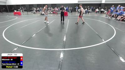 190 lbs Logan Ellwanger, Wisconsin vs Jordan Moreno, Team Kansas Silver