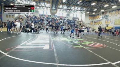 132 lbs Champ. Round 2 - Alfredo Cheang, Gladiator Wrestling vs Bryce Stone, Lake Highland Prep