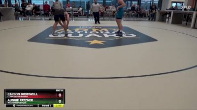 JV-24 lbs Round 1 - Carson Bromwell, Clear Creek-Amana vs Auggie Patzner, Western Dubuque