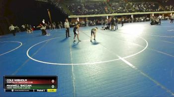 95 lbs Champ. Round 2 - Maxwell Baccam, Viking Wrestling Club (IA) vs Cole Wibholm, Team Valley Wrestling Club