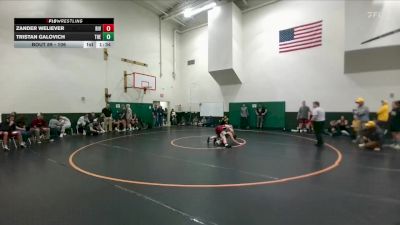 106 lbs Round 2 - Tristan Galovich, Thermopolis vs Zander Weliever, Riverton
