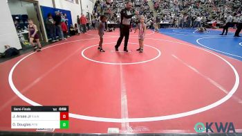 67 lbs Semifinal - Joseph Arsee Jr, R.A.W. vs OrRion Douglas, Pitbull Wrestling Academy