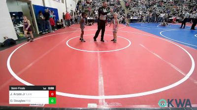 67 lbs Semifinal - Joseph Arsee Jr, R.A.W. vs OrRion Douglas, Pitbull Wrestling Academy