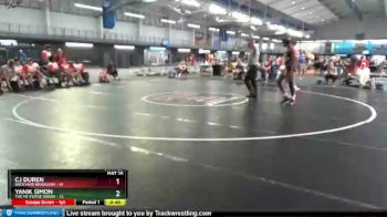 126 lbs Cons. Semis (16 Team) - Cj Duren, Backyard Brawlers vs Yanik Simon, The MF Purge Green