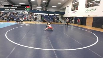 125 lbs Champ. Round 1 - Malik Asfour, Eastern University vs Sidney O`Donnell, Kings