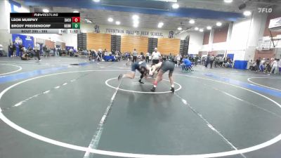165 lbs Champ. Round 1 - Brody Preisendorf, Redwood vs Leon Murphy, Santiago (Corona)