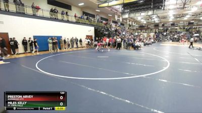 120 lbs Cons. Round 4 - Preston Arvey, Glenwood City vs Miles Kelly, St. Croix Falls