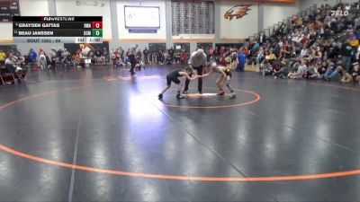 66 lbs Quarterfinal - Grayden Gattas, Hawkeye Wrestling Academy vs Beau Janssen, Central City Matcats