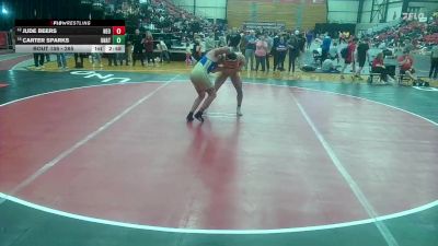 285 lbs Semifinal - Carter Sparks, Unattached vs Jude Beers, NEO