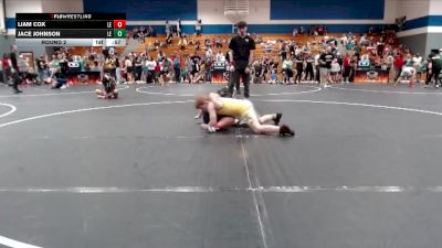 Round 2 - Jace Johnson, Summerville Take Down vs Liam Cox, Grizzlies Wrestling Club