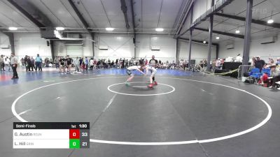 120 lbs Semifinal - Gavin Austin, Roundtree Wrestling Academy vs Logan Hill, Grindhouse Wrestling