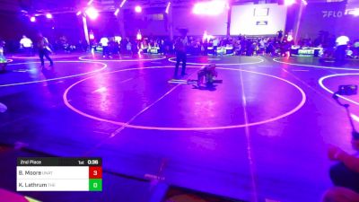 53 lbs 2nd Place - Braxton Moore, Unattached vs Kruz Lathrum, The Best Wrestler