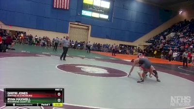 3 - 132 lbs Cons. Round 2 - Ryan Maxwell, Rockbridge County HS vs Dmitri Jones, Heritage HS (Lynchburg)