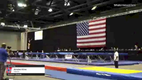 Ainslee Kline - Tumbling, Flipside - 2021 USA Gymnastics Championships