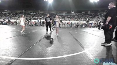 75 lbs Consi Of 8 #2 - Adria Brigge, Mojo Grappling Academy vs Riley Miller, Raw Wrestling Club