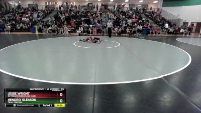 60 lbs Semifinal - Hendrix Gleason, Team Central vs Jesse Wright, Oz Trojan Wrestling Club